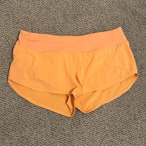 Lululemon Speed Up Short *2.5"Monarch Orange, Size 6